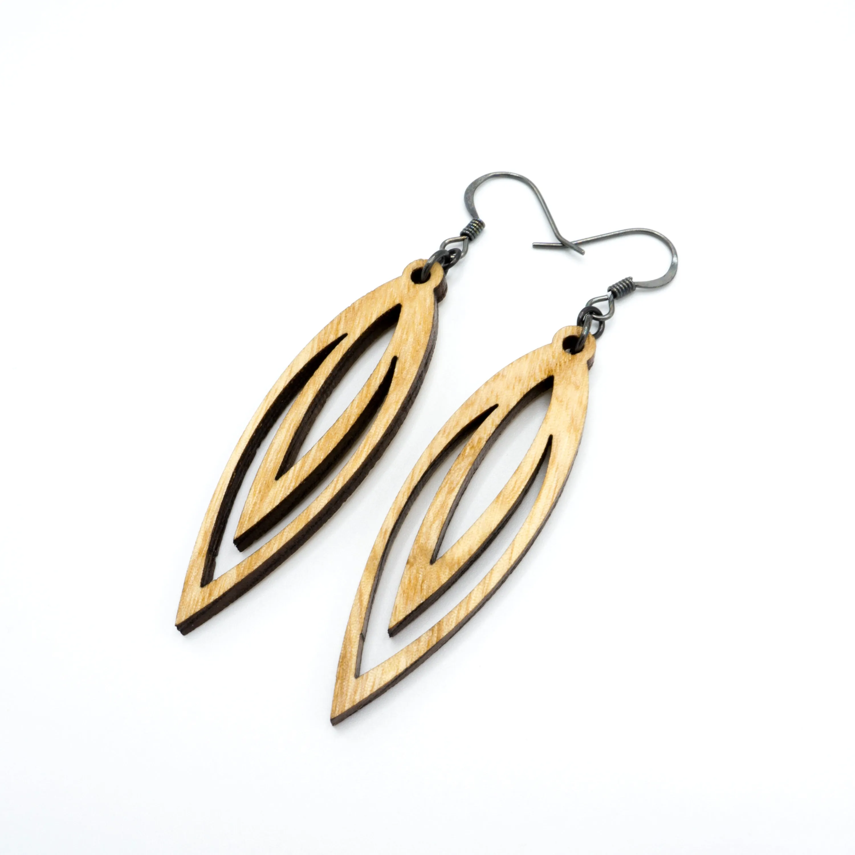 Totem 07 [S] // Wood Earrings - Ash