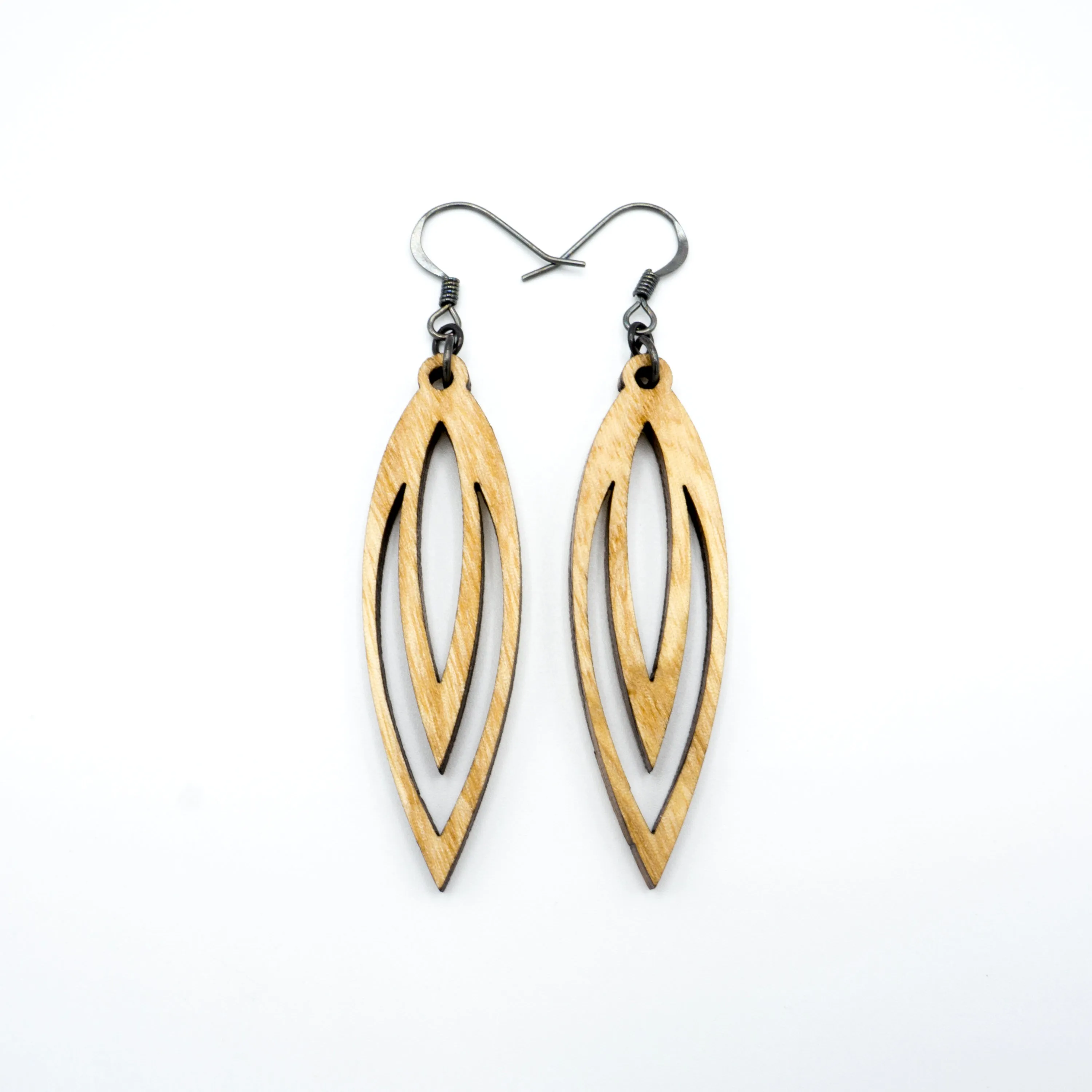 Totem 07 [S] // Wood Earrings - Ash