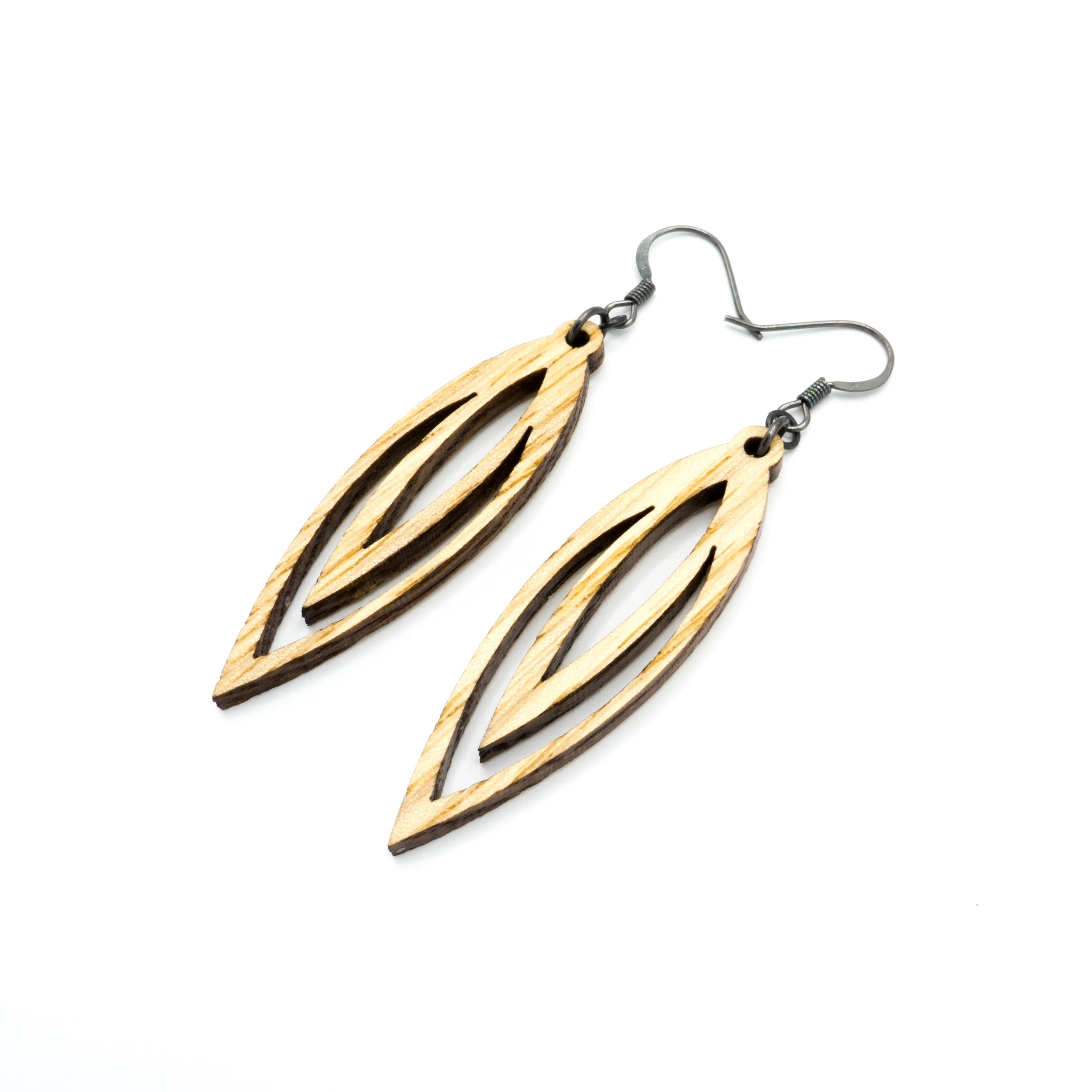 Totem 07 [S] // Wood Earrings - Ash