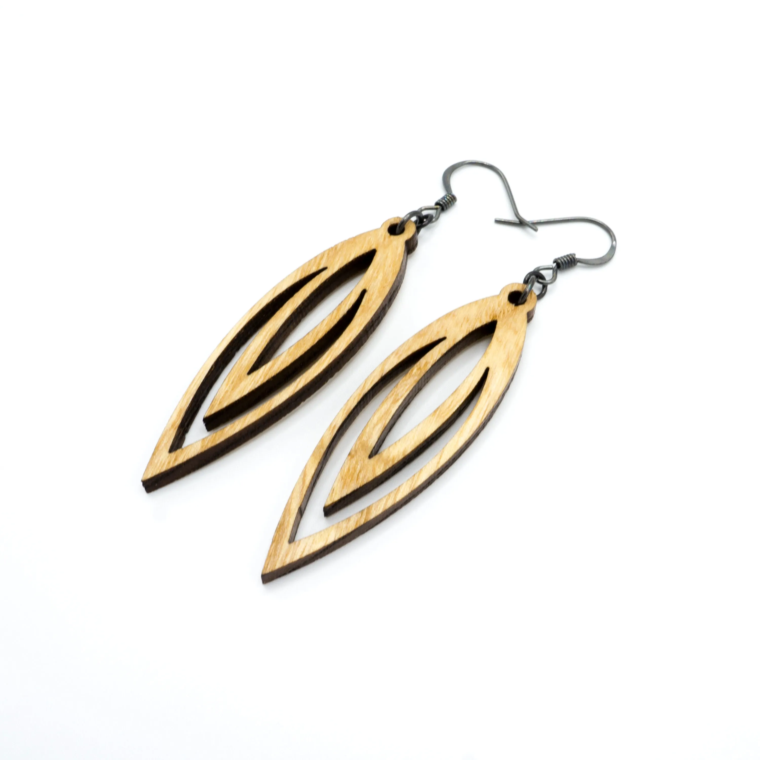 Totem 07 [S] // Wood Earrings - Ash