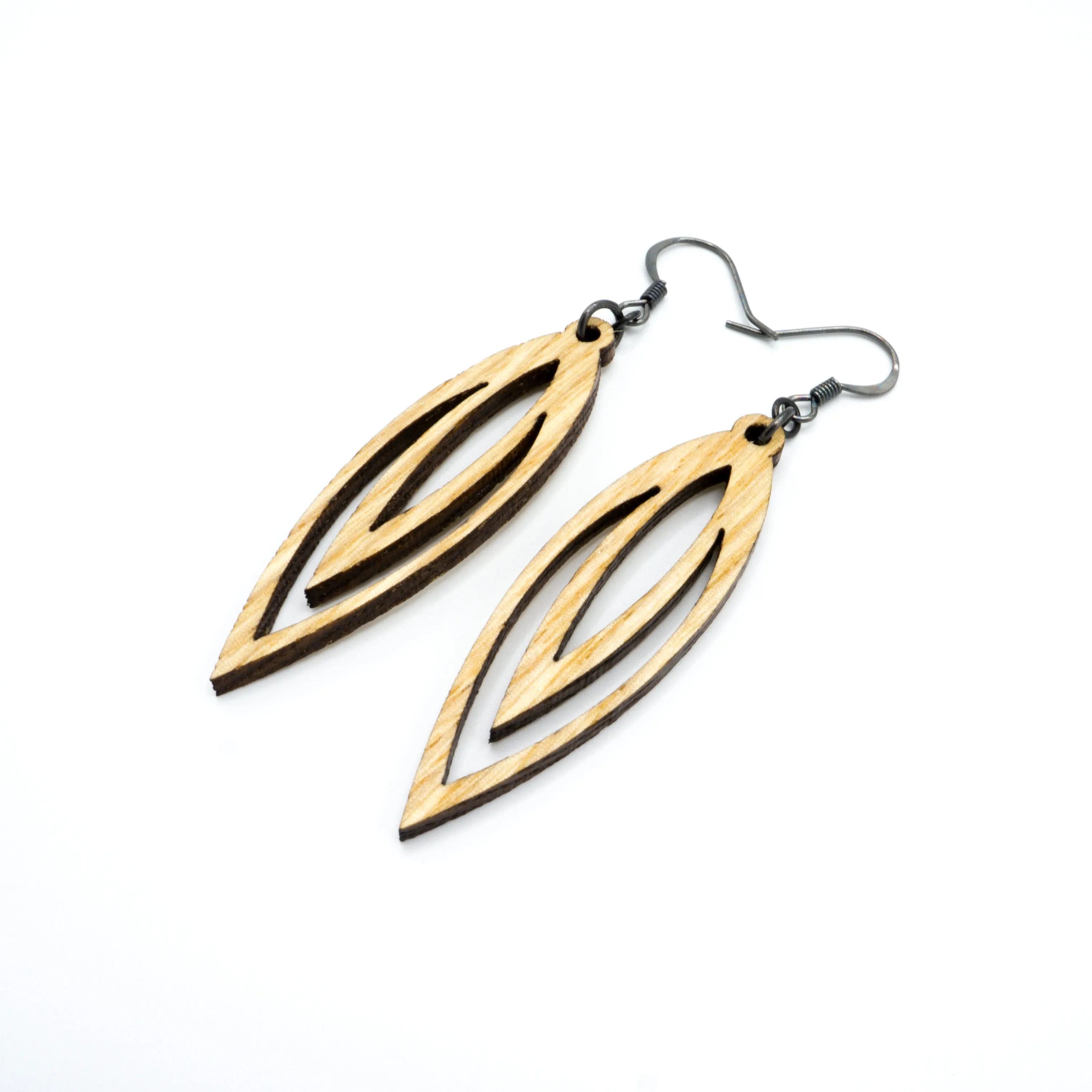 Totem 07 [S] // Wood Earrings - Ash
