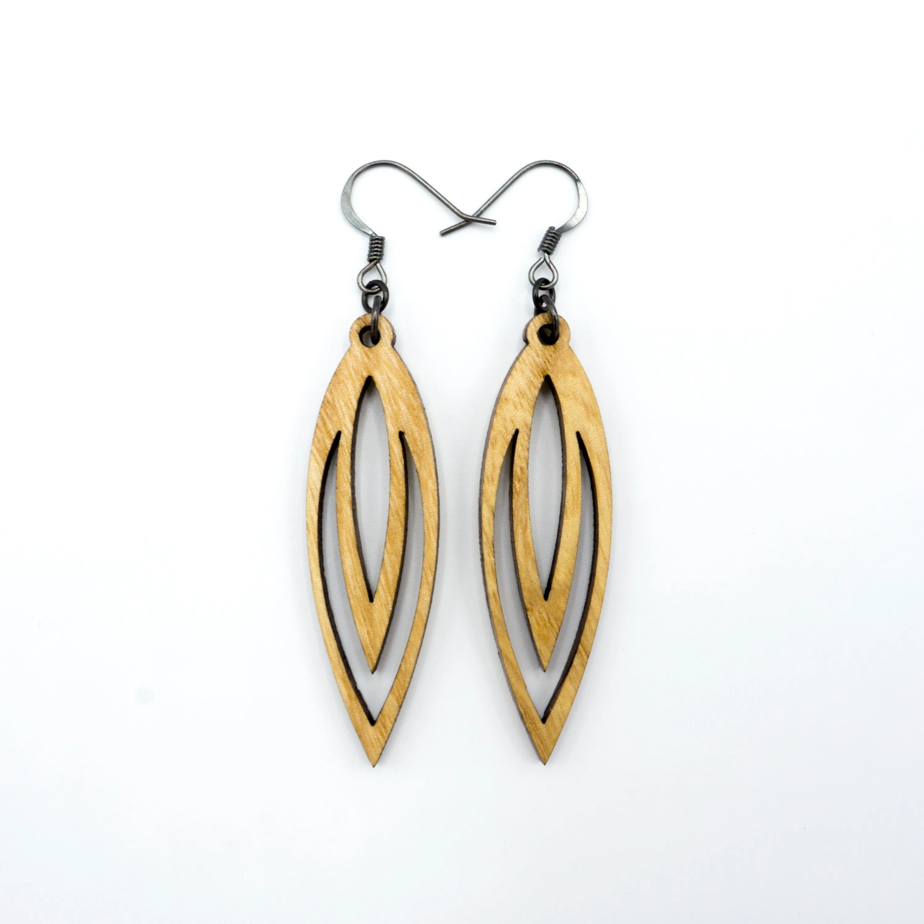 Totem 07 [S] // Wood Earrings - Ash