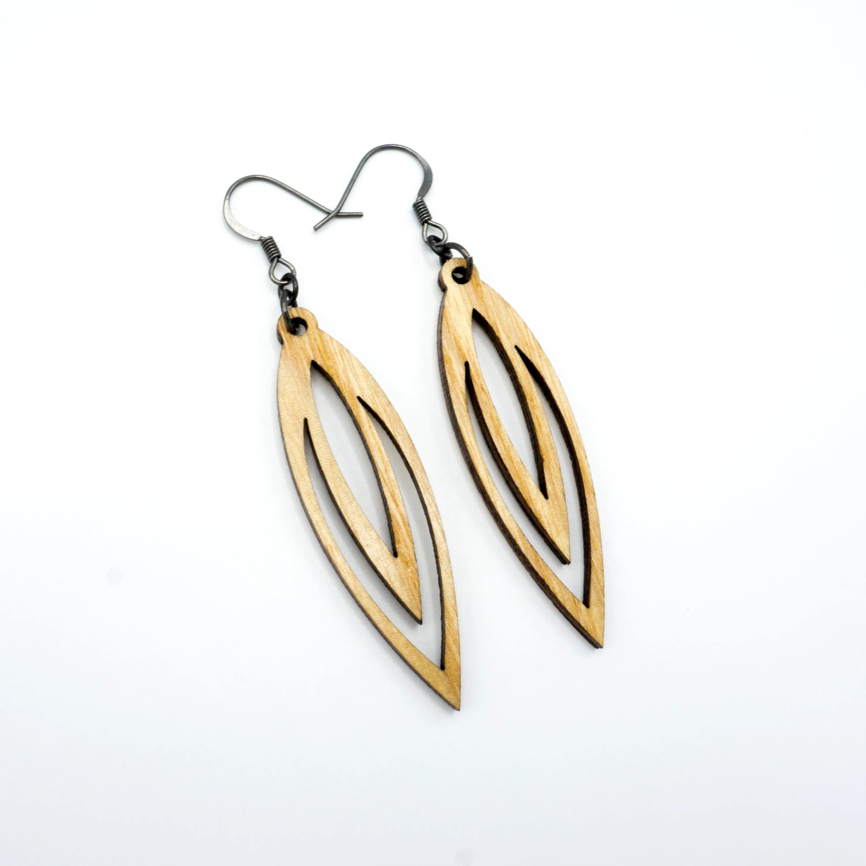 Totem 07 [S] // Wood Earrings - Ash