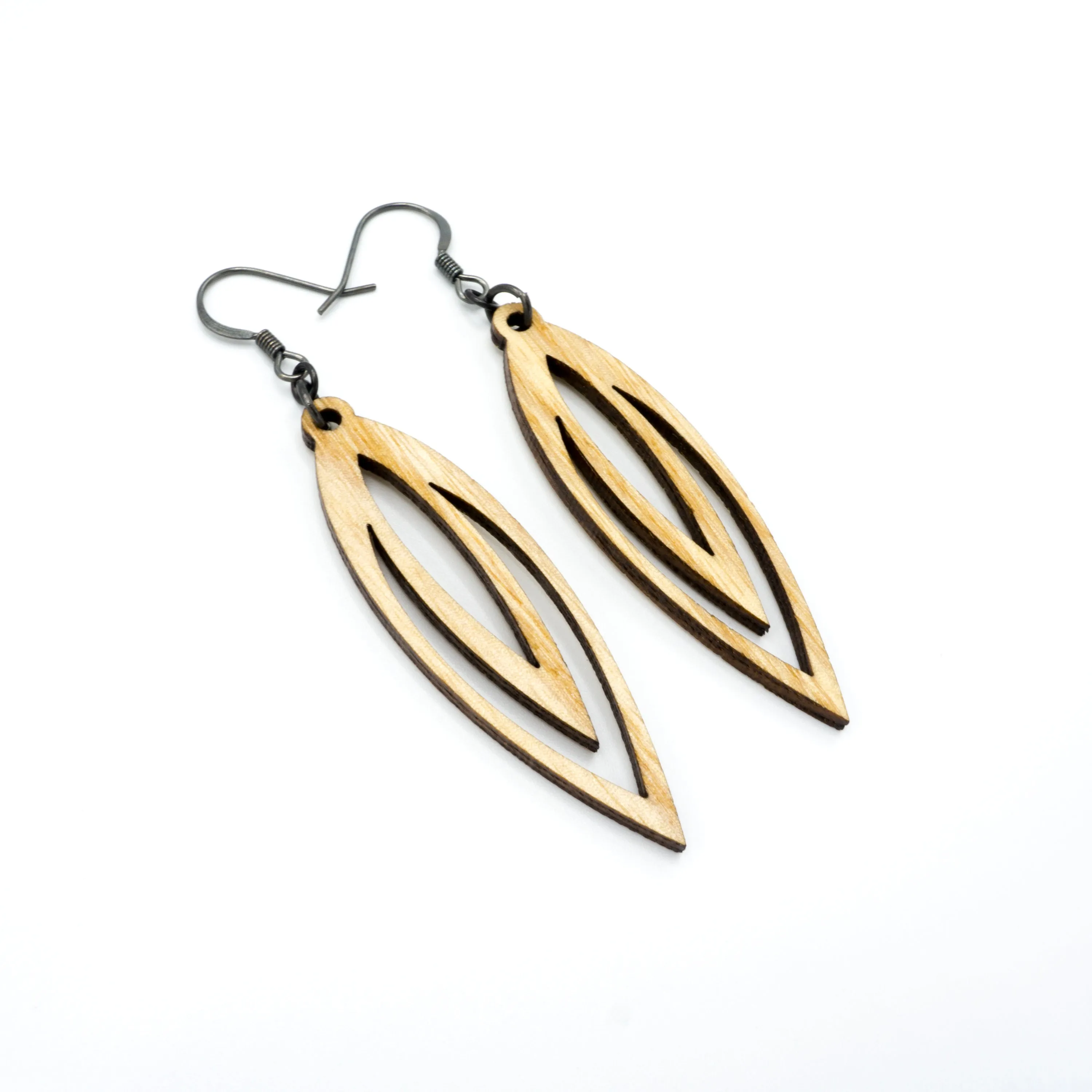 Totem 07 [S] // Wood Earrings - Ash