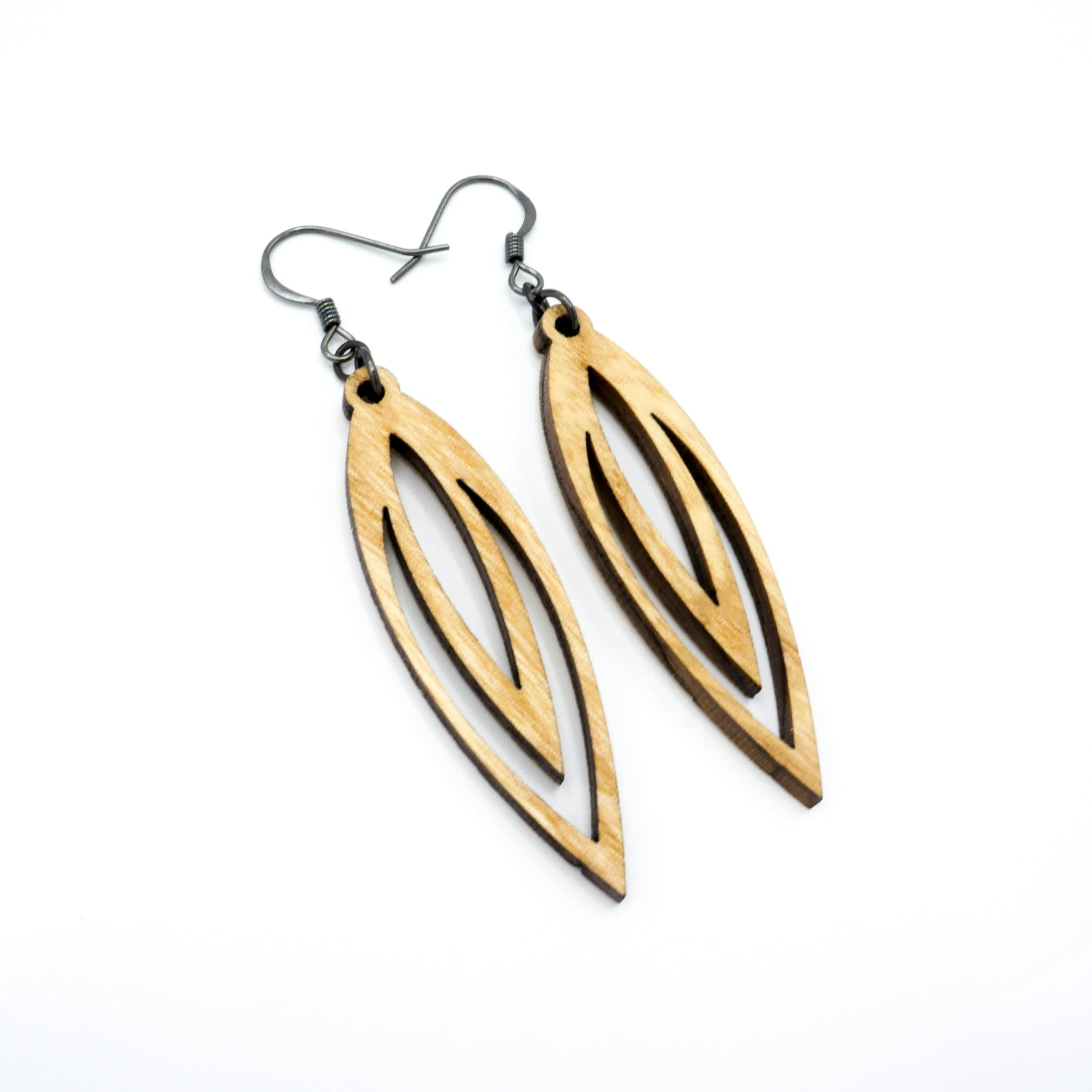 Totem 07 [S] // Wood Earrings - Ash