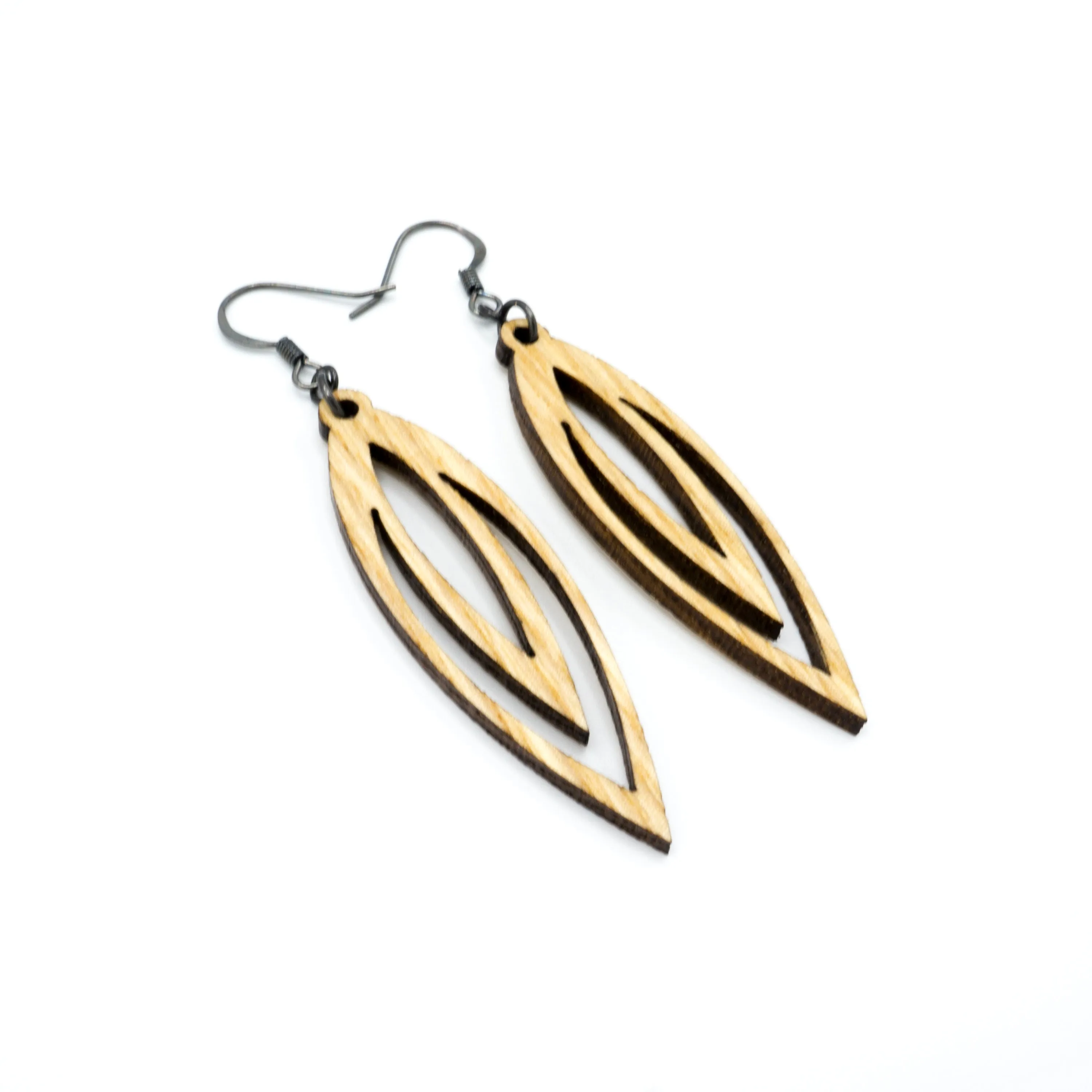 Totem 07 [S] // Wood Earrings - Ash