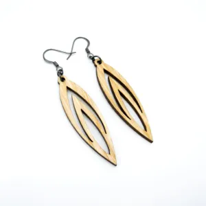 Totem 08 [S] // Wood Earrings - Ash