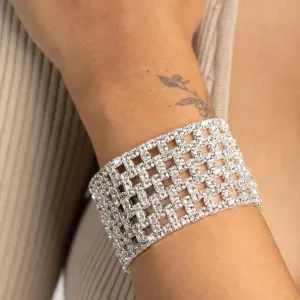Trending Rhinestone Fashion Crystal Bangle Bracelets for Women - Elegant Hand Jewellery Bracelets