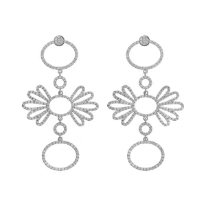 Twiggy Flower Earrings W-D