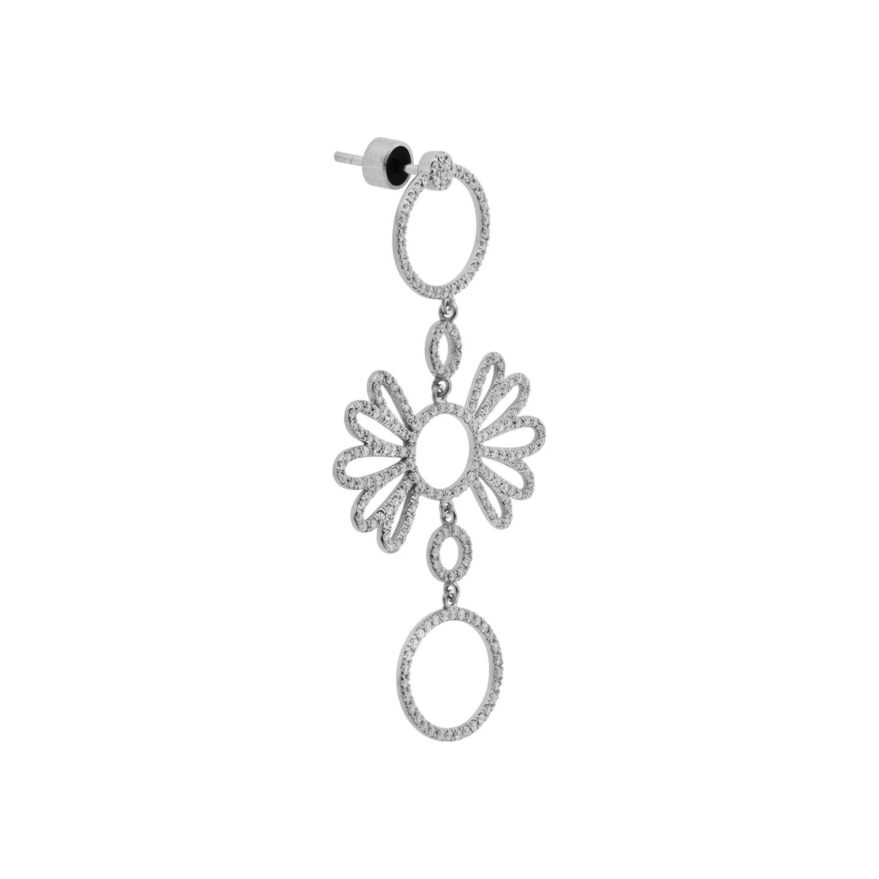 Twiggy Flower Earrings W-D
