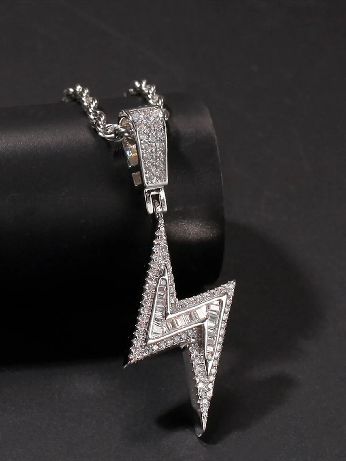 Unique lightning pendant Necklace