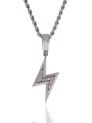 Unique lightning pendant Necklace