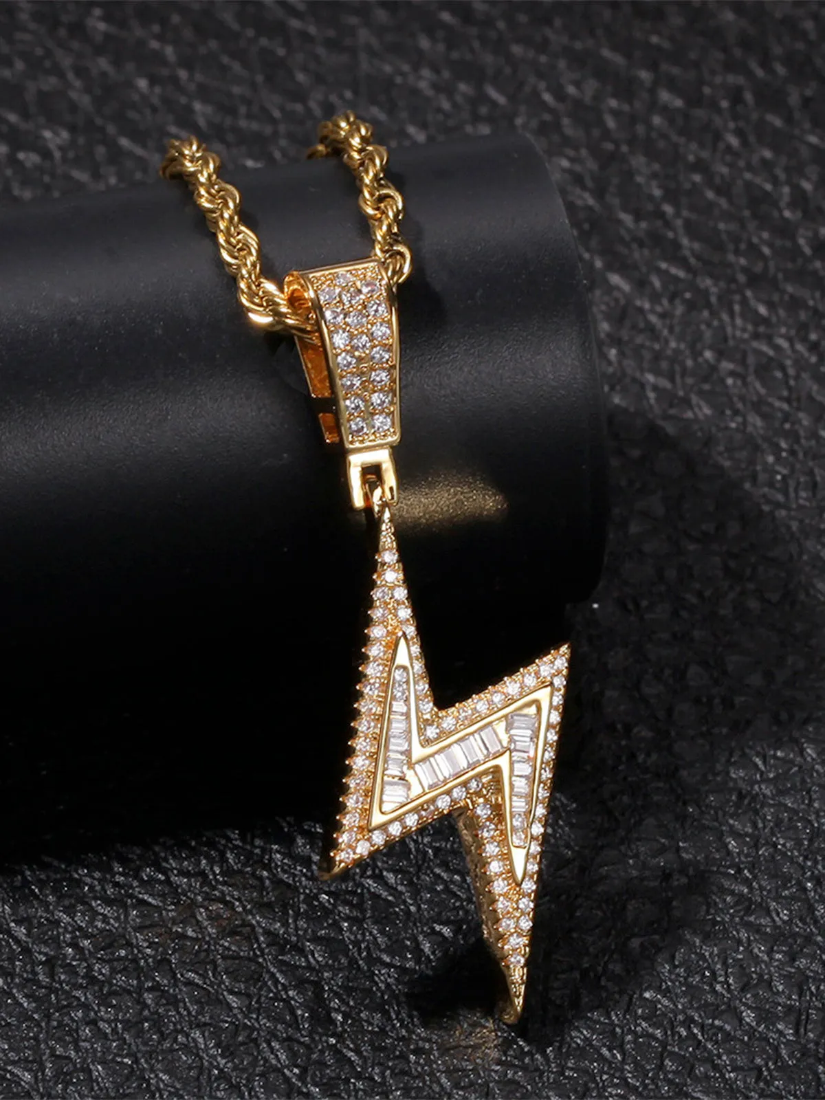 Unique lightning pendant Necklace