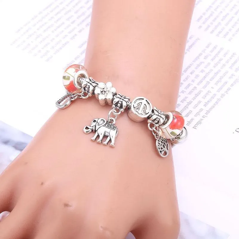 Vintage Tree of Life LOVE beads Charm Bracelets & Bangles