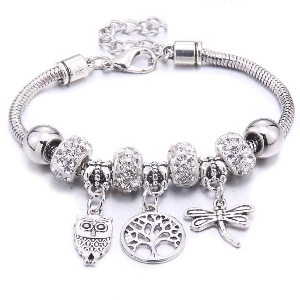 Vintage Tree of Life LOVE beads Charm Bracelets & Bangles