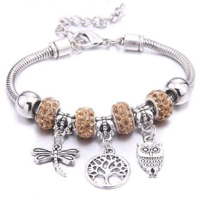 Vintage Tree of Life LOVE beads Charm Bracelets & Bangles