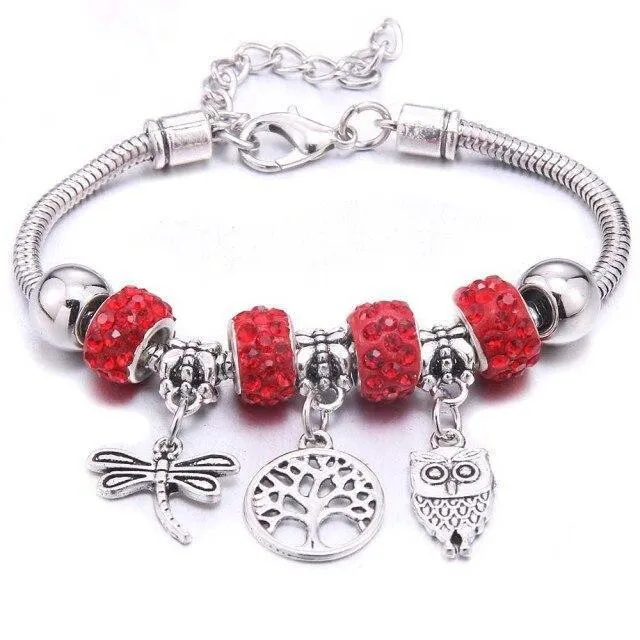 Vintage Tree of Life LOVE beads Charm Bracelets & Bangles