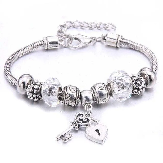 Vintage Tree of Life LOVE beads Charm Bracelets & Bangles