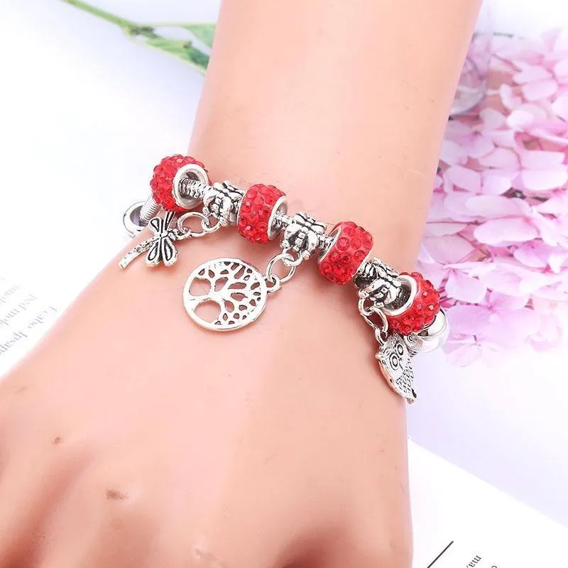 Vintage Tree of Life LOVE beads Charm Bracelets & Bangles