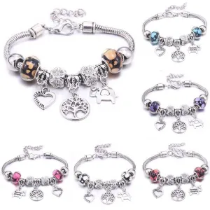 Vintage Tree of Life LOVE beads Charm Bracelets & Bangles