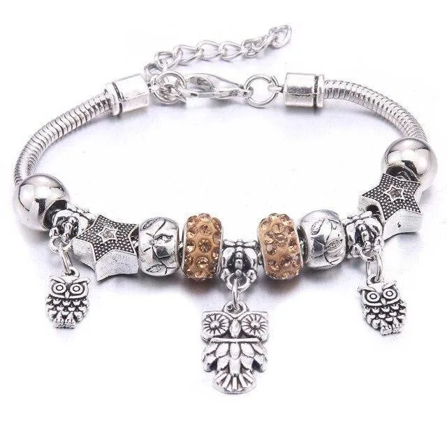 Vintage Tree of Life LOVE beads Charm Bracelets & Bangles