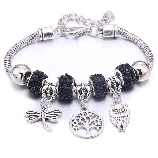 Vintage Tree of Life LOVE beads Charm Bracelets & Bangles