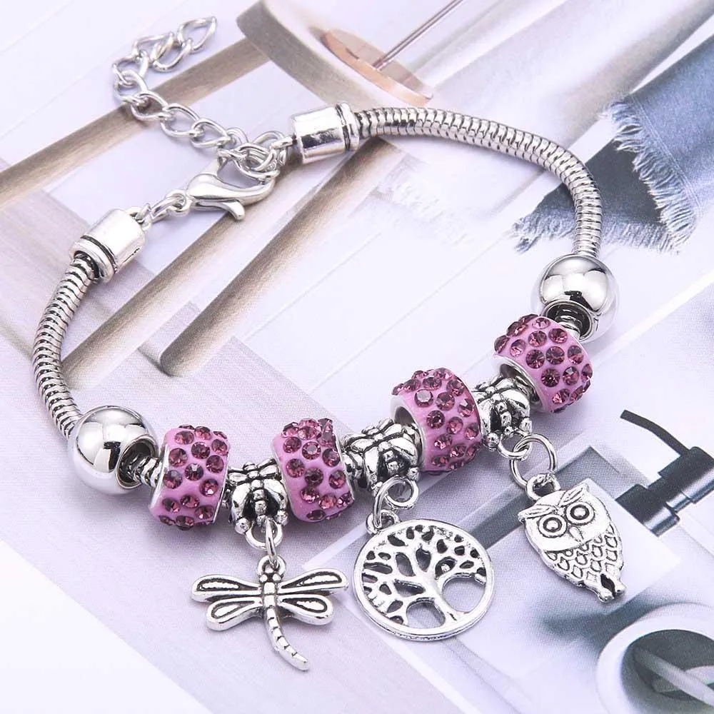 Vintage Tree of Life LOVE beads Charm Bracelets & Bangles