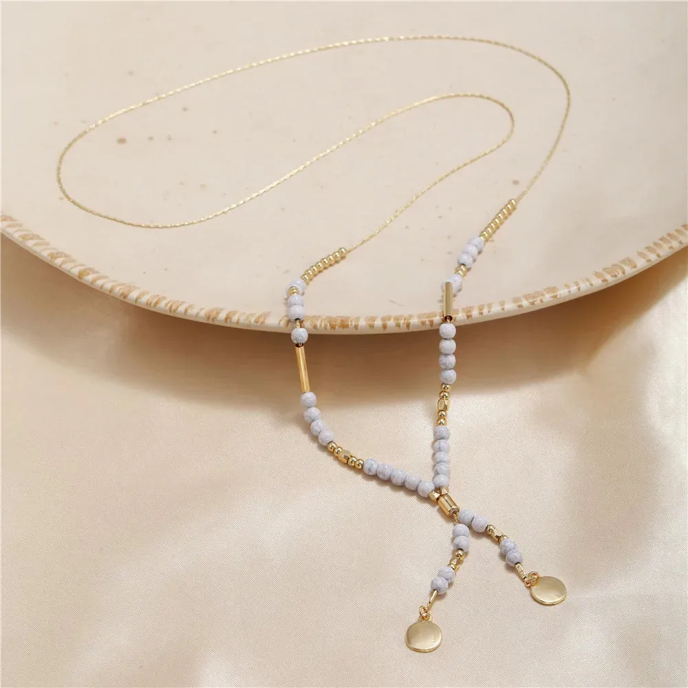VKVVA Fashion Jewelry Ari Neon Pink Pendant Necklace Multi-Heart Strand Chain Layering Set for Women Unique Gifts