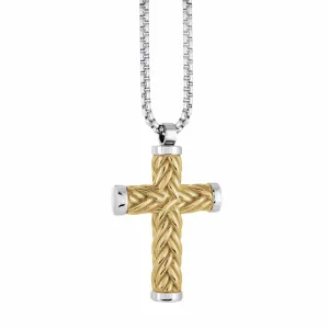 Weave Cross Necklace | Italgem Steel