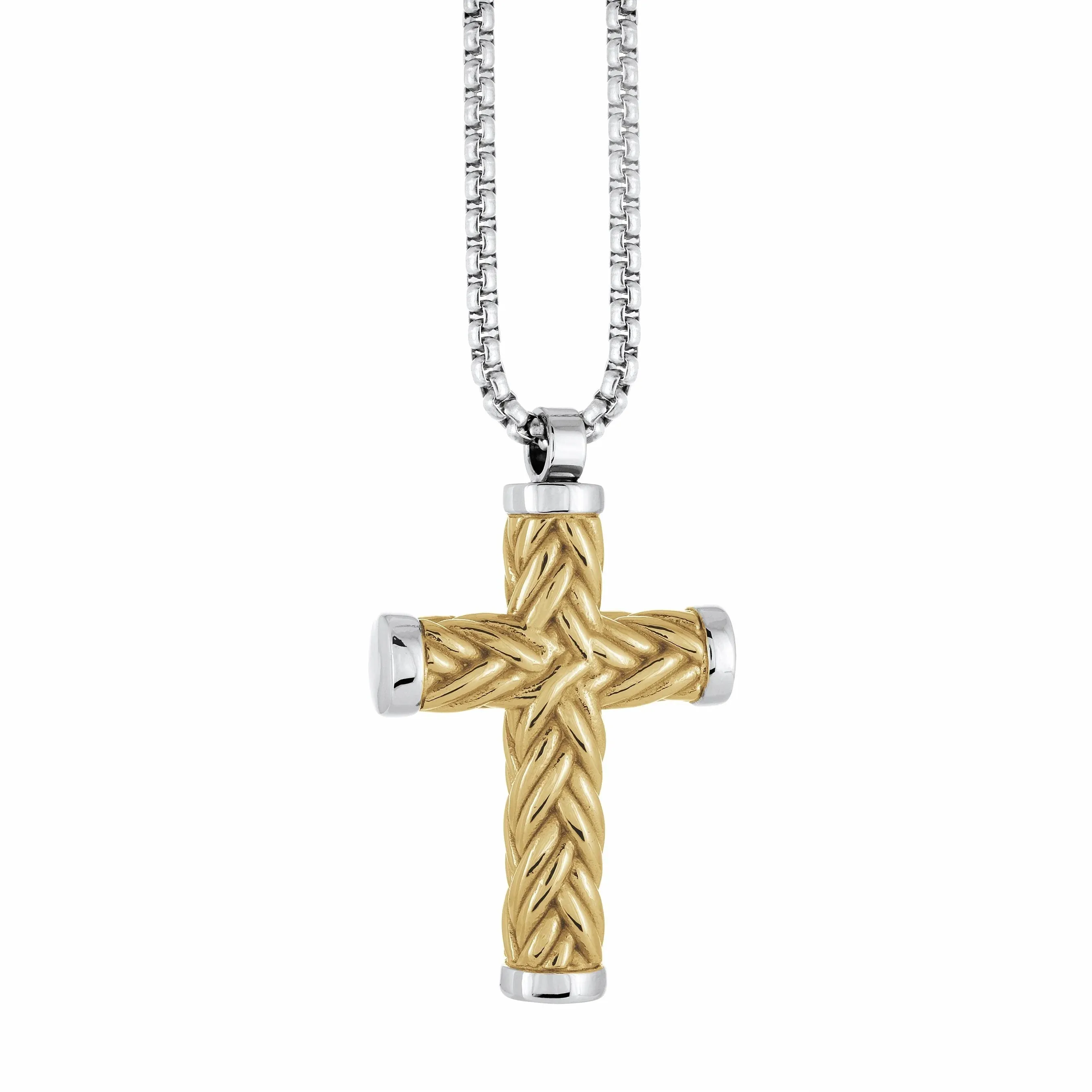 Weave Cross Necklace | Italgem Steel