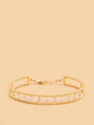 Westside X Pome Dual Strand Lab Diamond Solitaire Bracelet