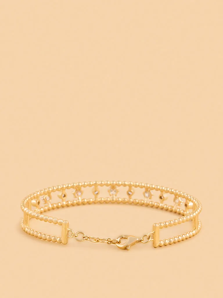 Westside X Pome Dual Strand Lab Diamond Solitaire Bracelet