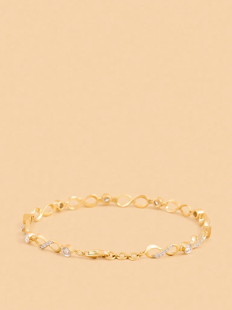 Westside X Pome Infinity Link Solitaire Lab Diamond Bracelet
