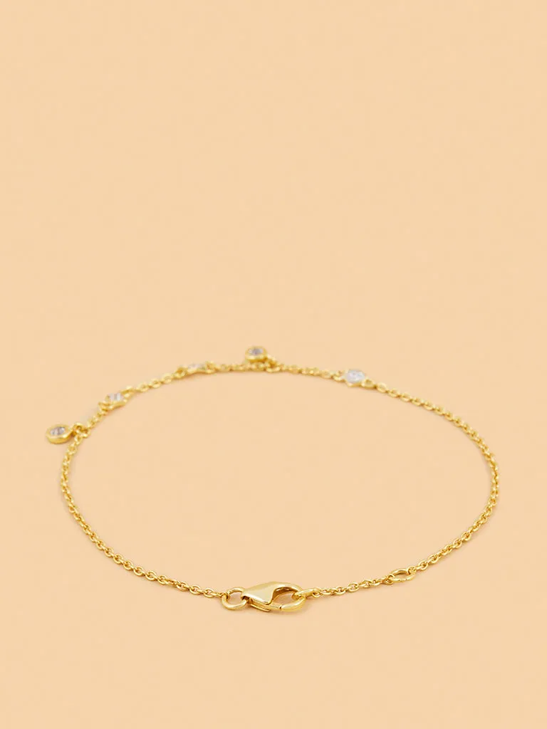 Westside X Pome Star and Heart Lab Diamond Chain Bracelet