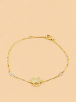 Westside X Pome Timeless Floral Lab Diamond Chain Bracelet