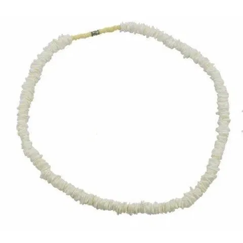 White Rose Clam Shell Necklaces