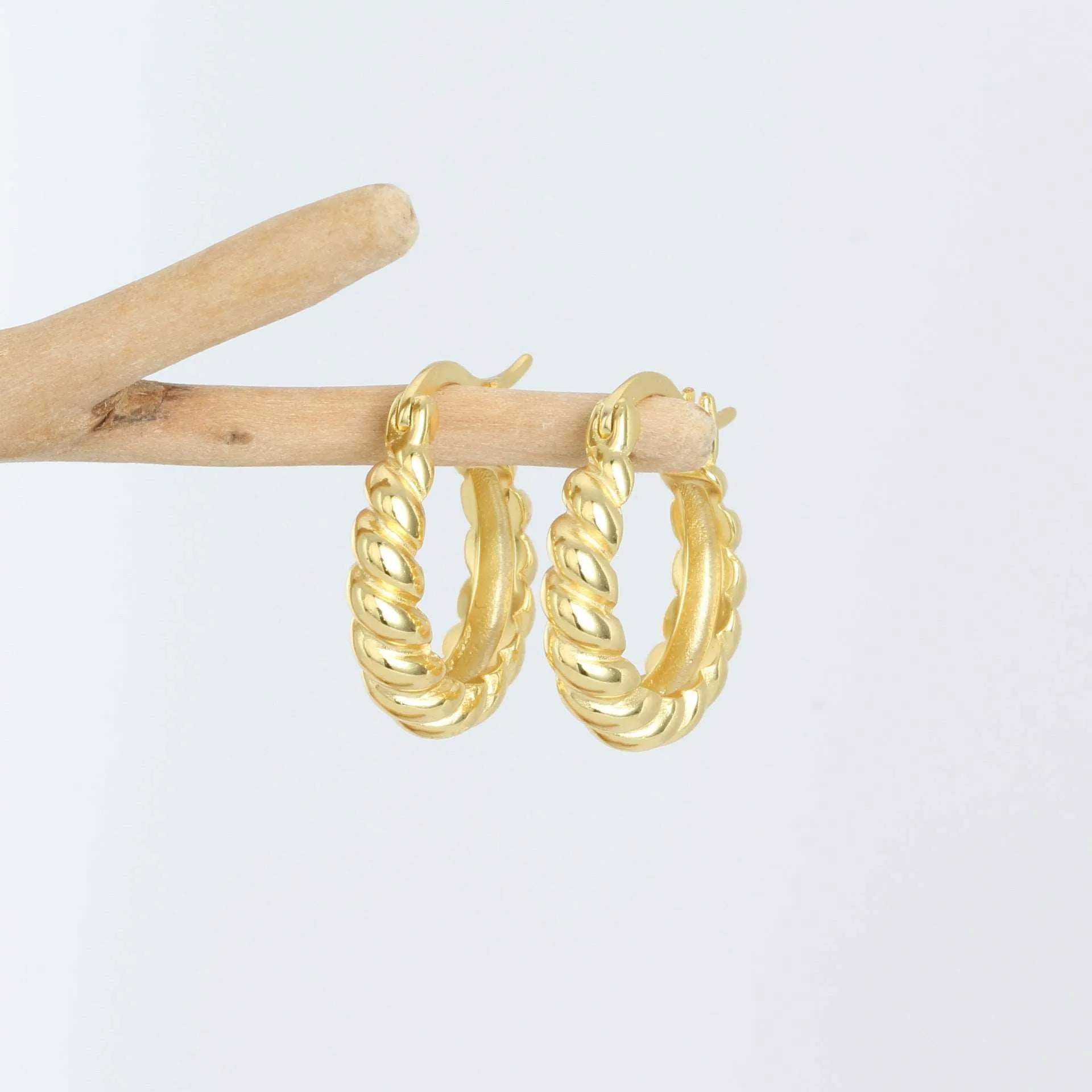 Women's Sterling Silver Twist Earrings