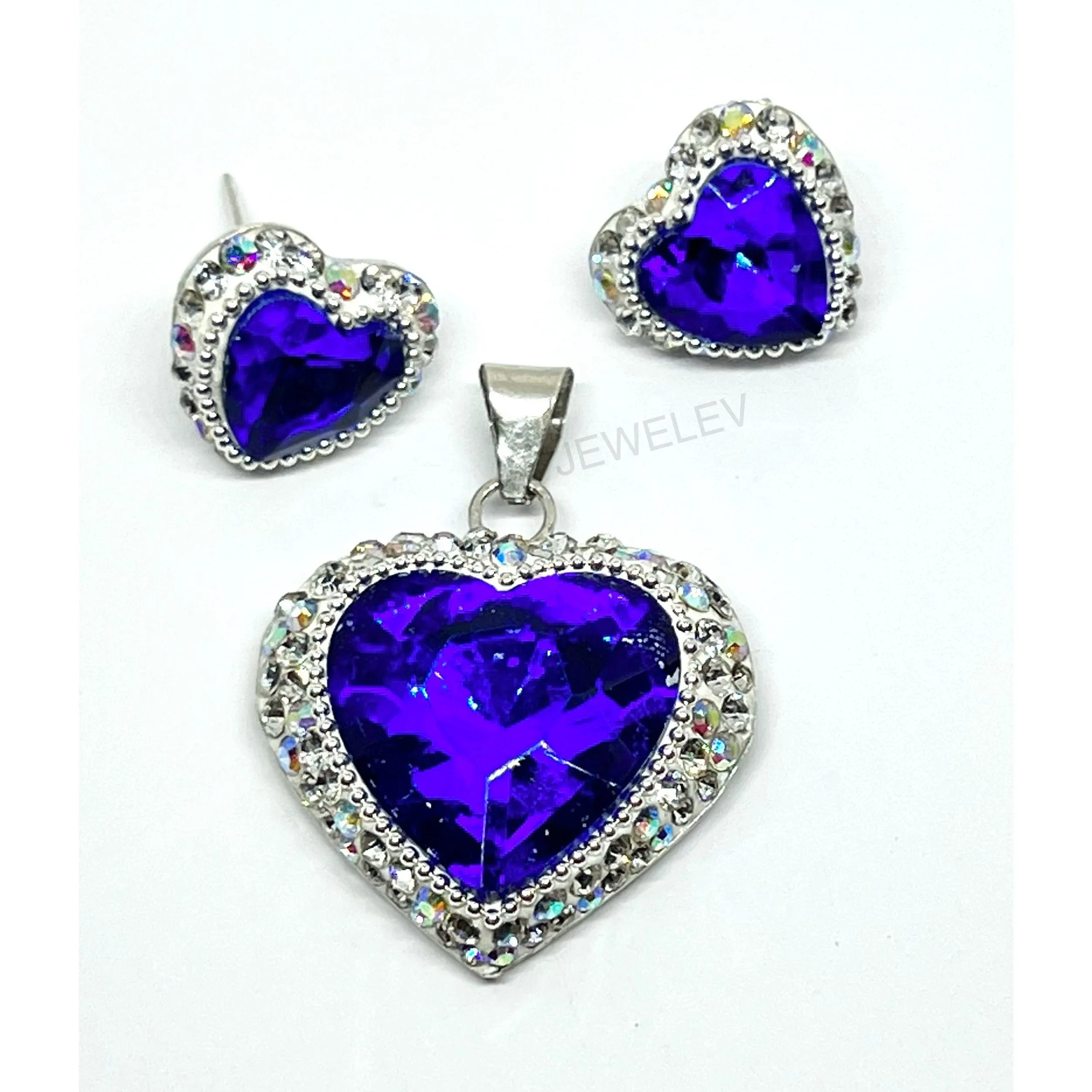 Zirconia Set of Hearts